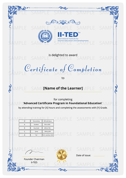 foundational education certificate